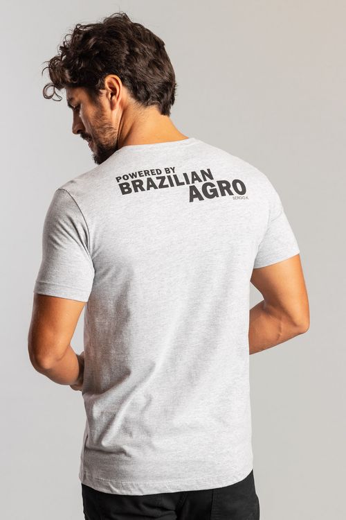 Camiseta Powered By Agro - Mescla
