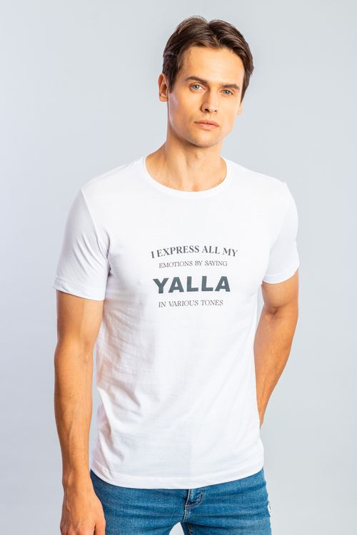 Camiseta Yalla Tone - Branco