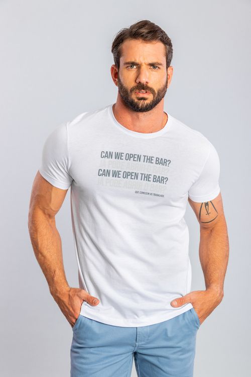 Camiseta Can We Open - Branco
