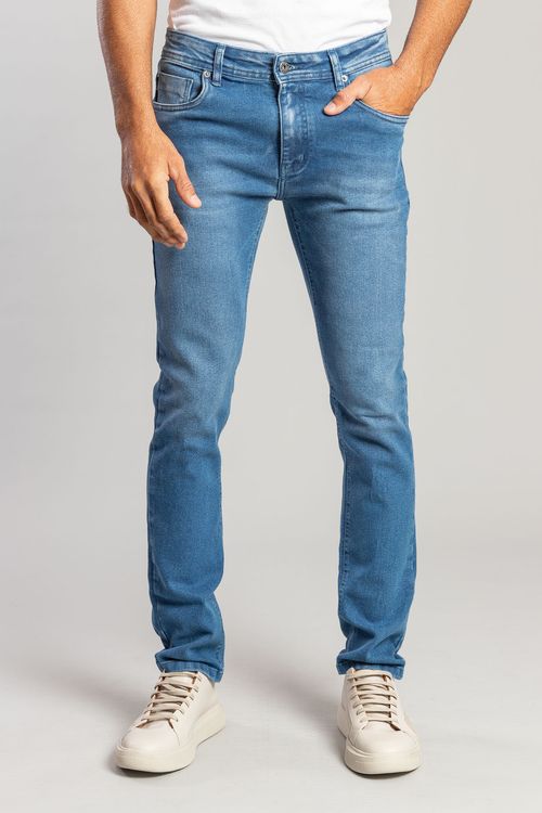 Calça Jeans Soft Blue Basic - Azul