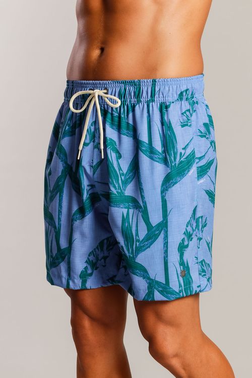 Shorts Linen Estrelicia - Azul