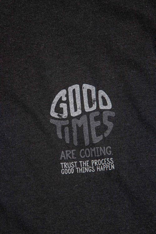 Camiseta Infantil Good Times Aqua - Preto