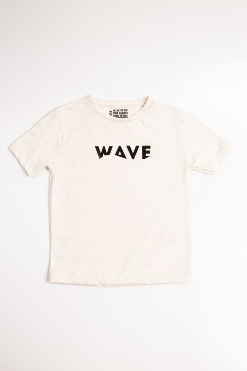 Camiseta Infantil Wave Linho - Cru
