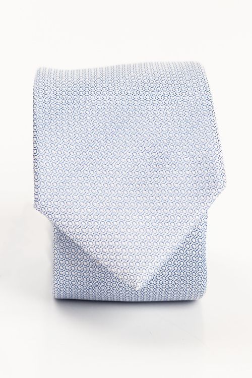 Gravata Maquineta Mini Circles - Azul Claro