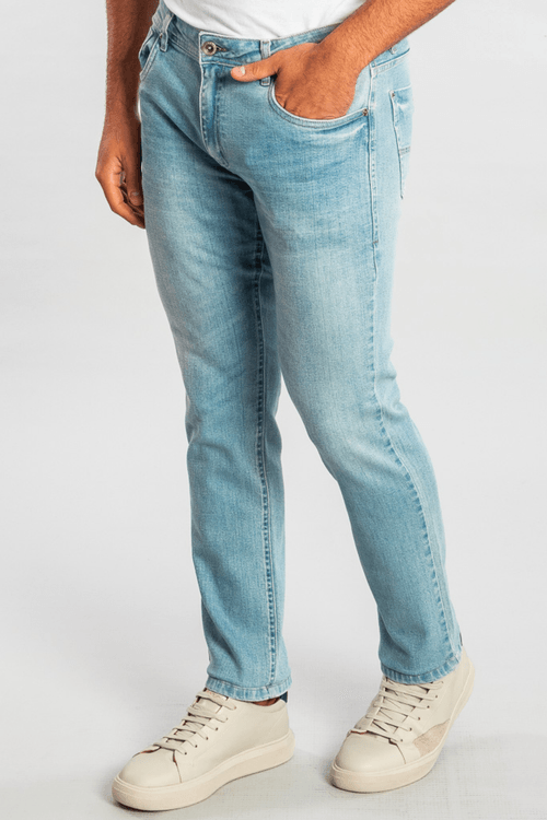 Calça Jeans Slim Delave Sk - Azul Claro