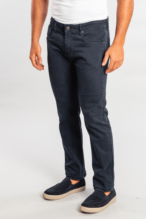 Calça Jeans Slim Colors Navy W24 - Marinho