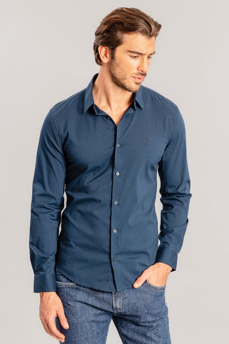 01.01.0134.040-CAMISA-ML-TRICOLINE-ELASTANO-MARINHO-907