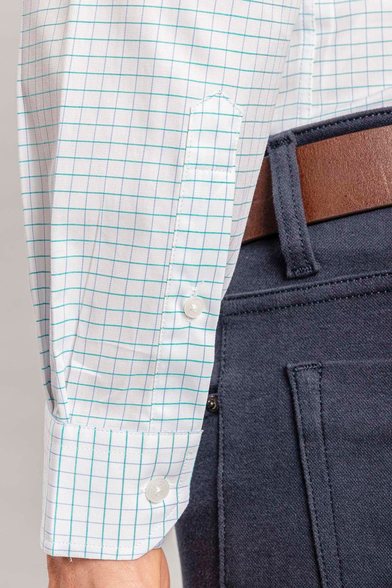 01.04.0169.140-CAMISA-ML-QUADROS-ALGODAO-EGIPCIO-VERDE-954