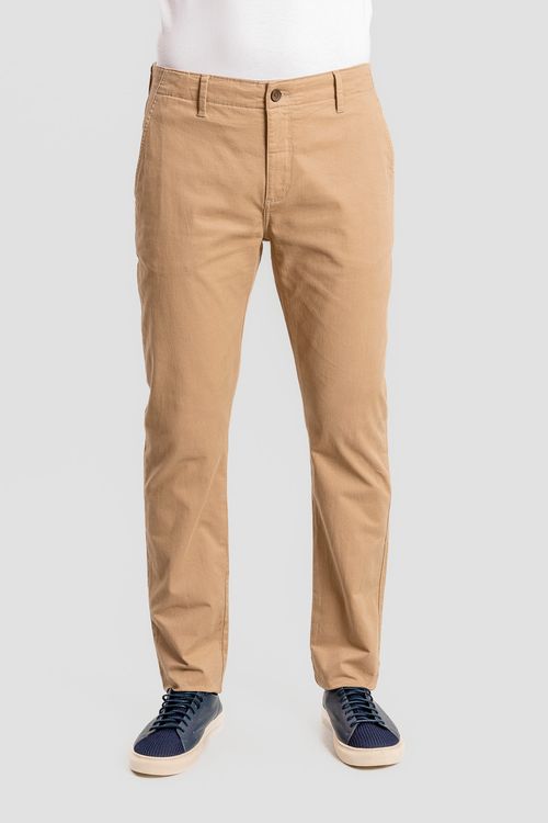 Calça Chino Sarja Elastano S25 - Caqui