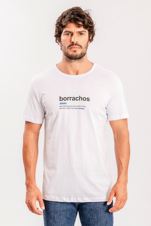 Camiseta Borrachos S25 - Branco