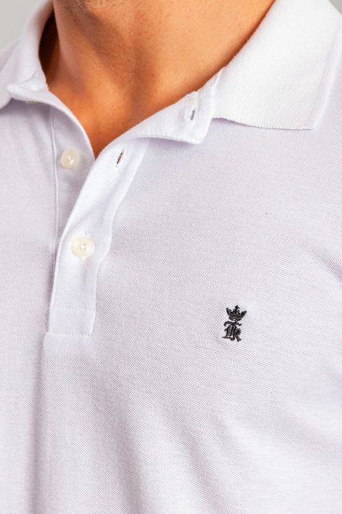 Camisa Polo Básica Piquet S25 - Branco