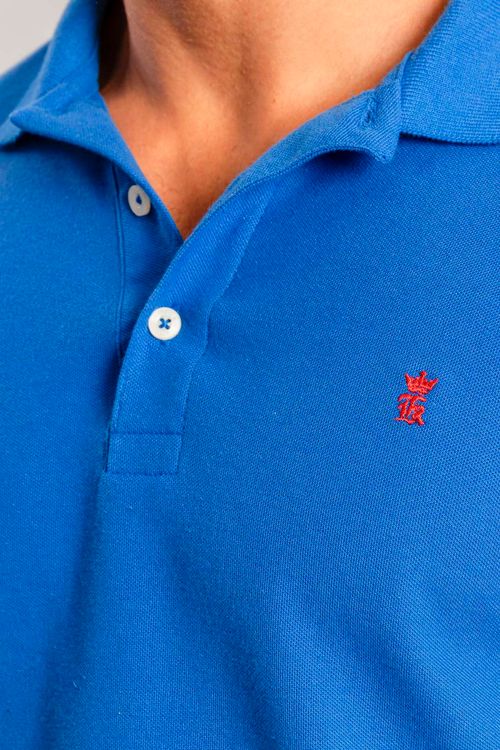 Camisa Polo Básica Piquet S25 - Azul Royal