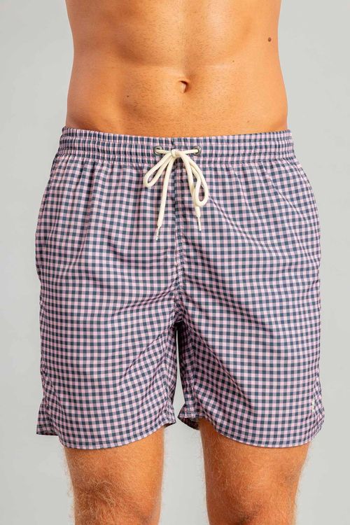 Shorts Praia Vichy S25 - Rosa Claro