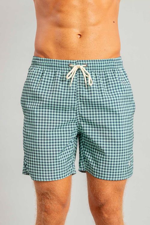 Shorts Praia Vichy S25 - Verde Claro
