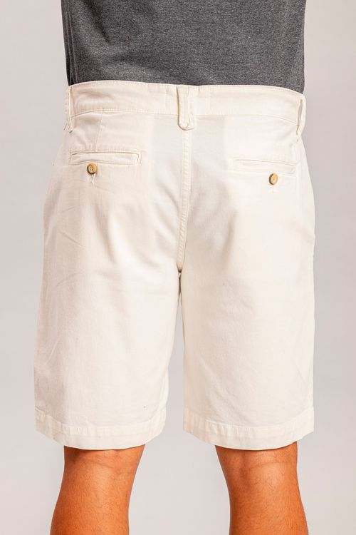 Bermuda Chino Sarja Elastano S25 - Off White