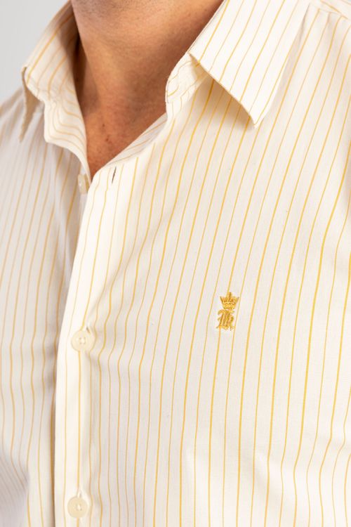 Camisa Listras Fancy W25 - Amarelo