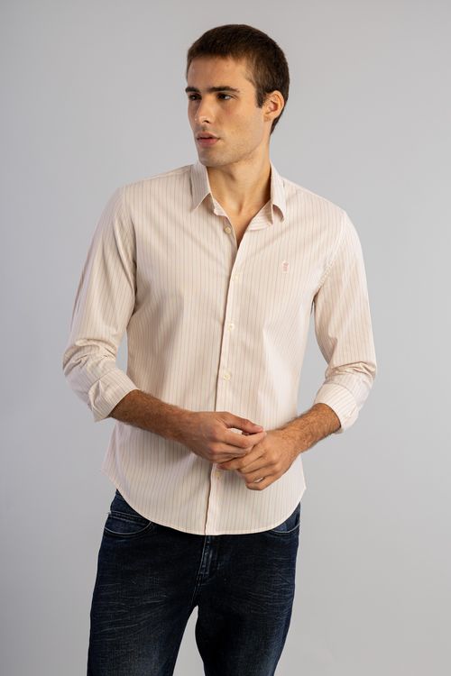 Camisa Listras Fancy W25 - Rosa