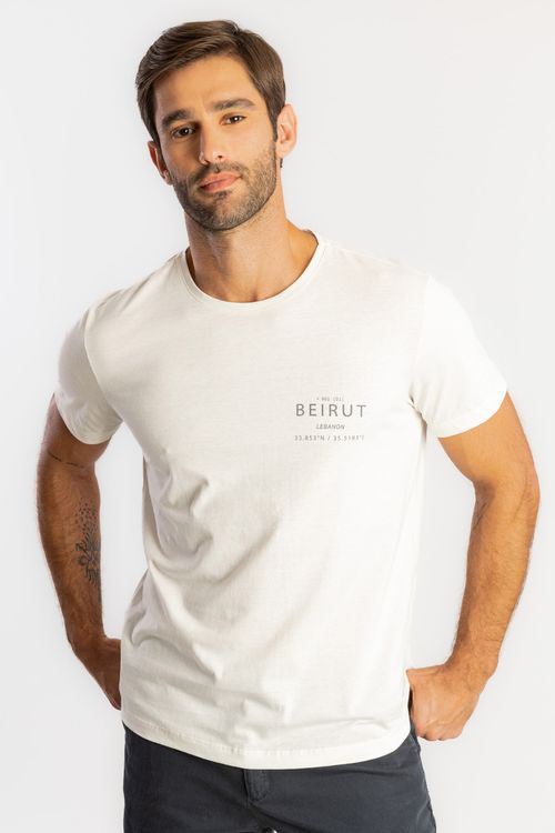 Camiseta Beirut Lebanon Code W25 - Off White