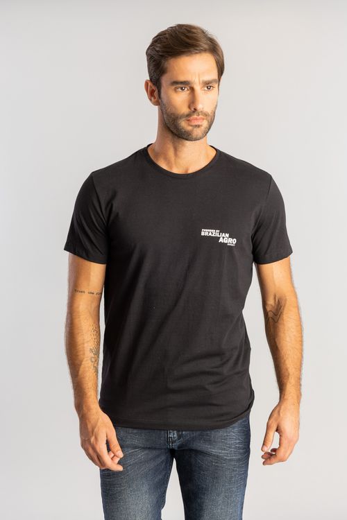 Camiseta Estampada Powered Br Agro W25 - Preto