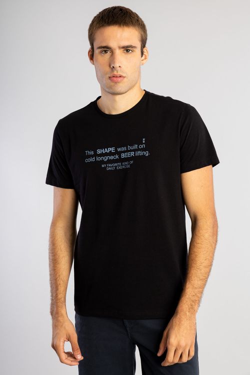 Camiseta Estampada Longneck Beer W25 - Preto