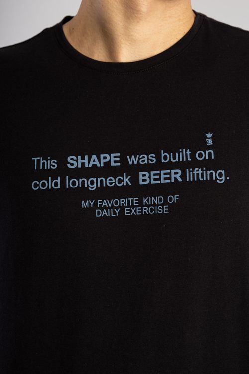 Camiseta Estampada Longneck Beer W25 - Preto
