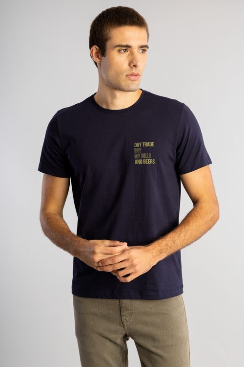 Camiseta Trade And Beers W25 - Marinho