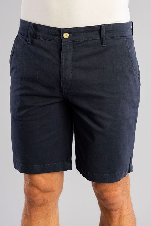 Bermuda Chino Sarja Elastano W25 - Marinho