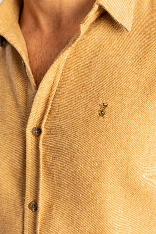 Camisa Flanela Twill Lisa Gray W25 - Caqui