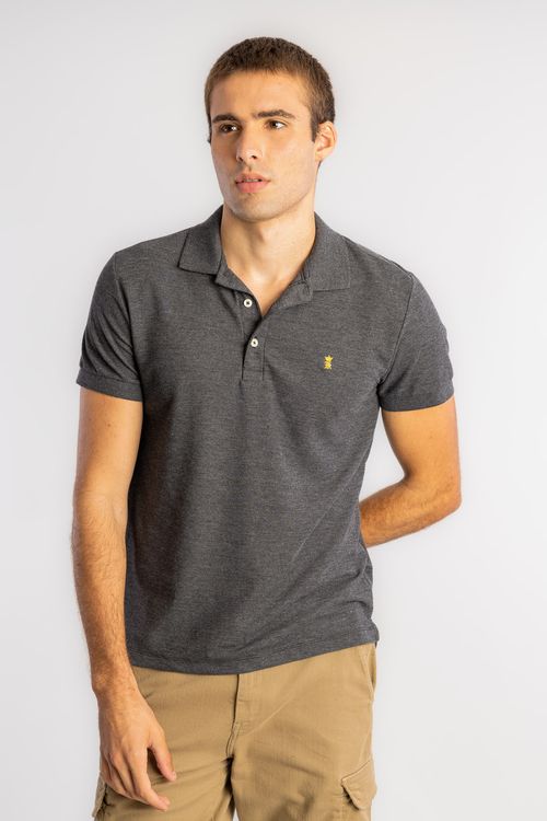 Camisa Polo Básica Piquet W25 - Mescla Escuro