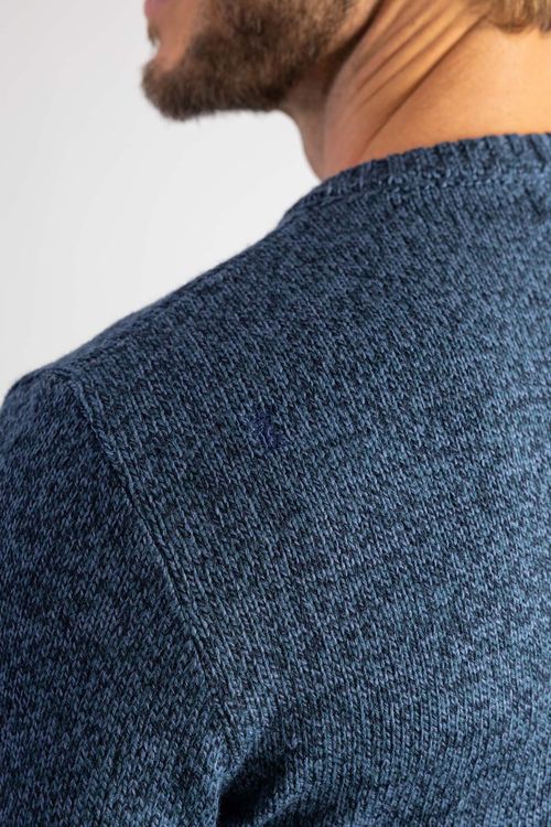 Suéter Tricot Binado W25 - Azul