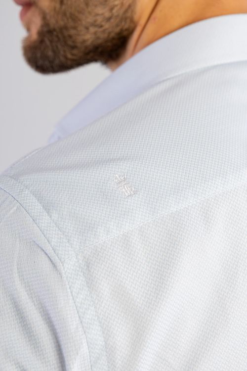 Camisa Maquineta Algodão Egípcio W25 - Azul Claro