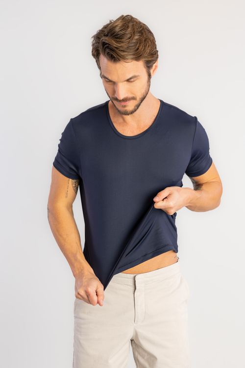 Camiseta Tech Gola Careca W25 - Marinho