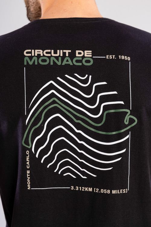 Camiseta Circuit De Mônaco W25 - Preto
