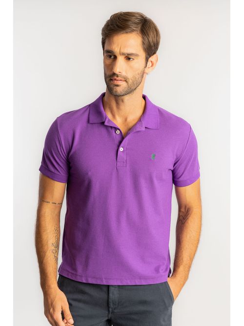 Camisa Polo Básica Piquet W25 - Uva