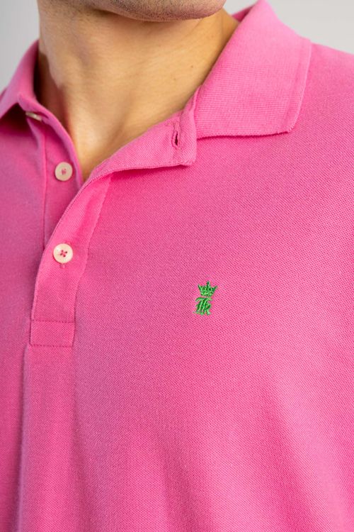 Camisa Polo Básica Piquet W25 - Rosa