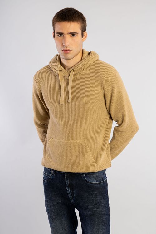 Suéter Tricot Canguru W25 - Caqui