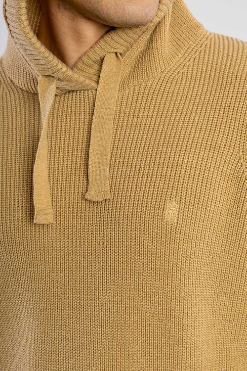 Suéter Tricot Canguru W25 - Caqui