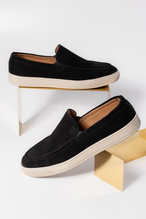 Tênis Loafer Camurça S26 - Preto