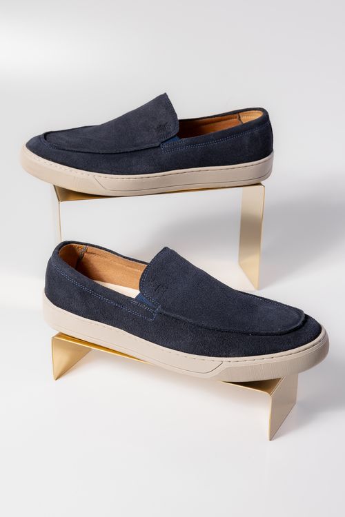 Tênis Loafer Camurça S26 - Marinho