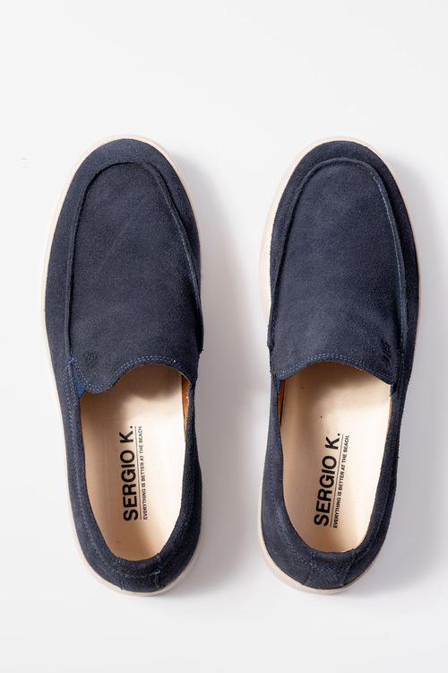 Tênis Loafer Camurça S26 - Marinho