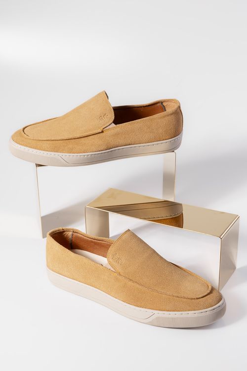 Tênis Loafer Camurça S26 - Caqui
