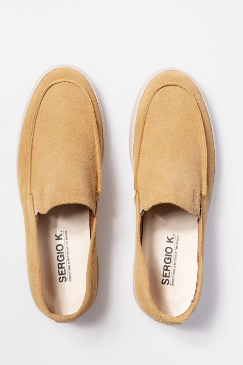 Tênis Loafer Camurça S26 - Caqui