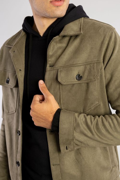 Jaqueta Suede W25 - Verde Musgo