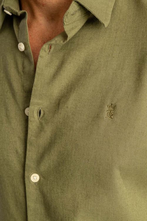 Camisa Linho S26 - Verde Musgo