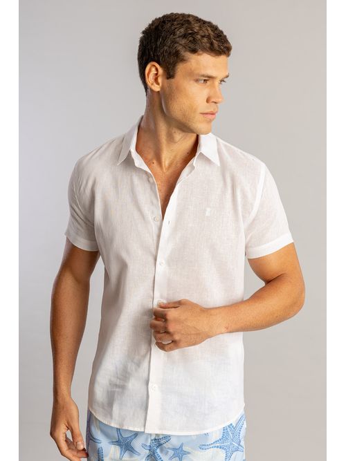 Camisa MC Linho S26 - Branco