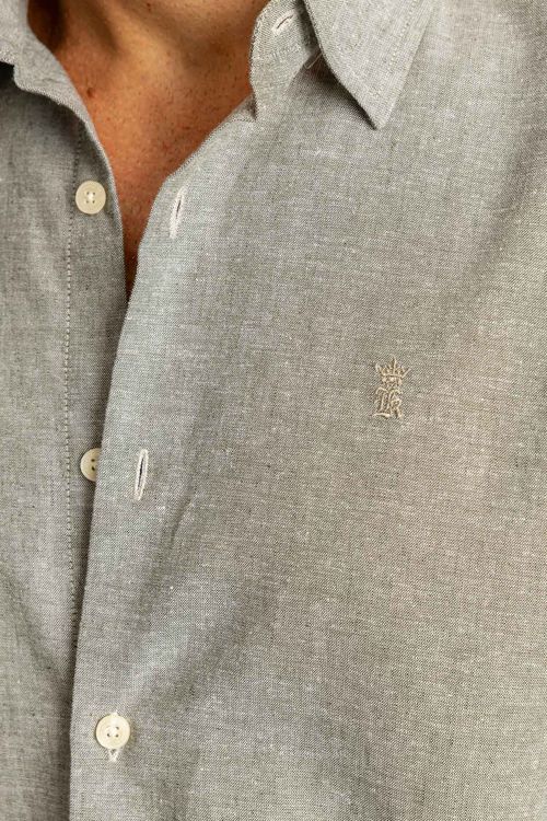 Camisa Linho S26 - Verde Militar