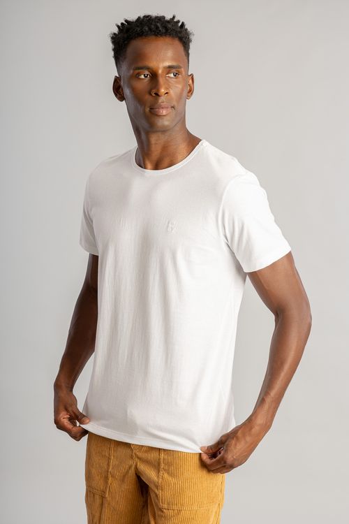 Camiseta Gola Careca S26 - Branco