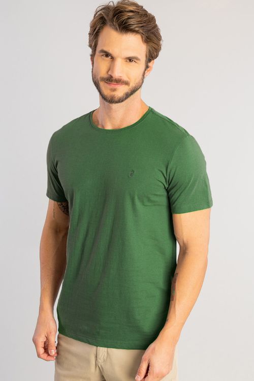 Camiseta Gola Careca - Verde