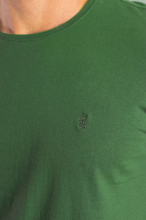 Camiseta Gola Careca - Verde