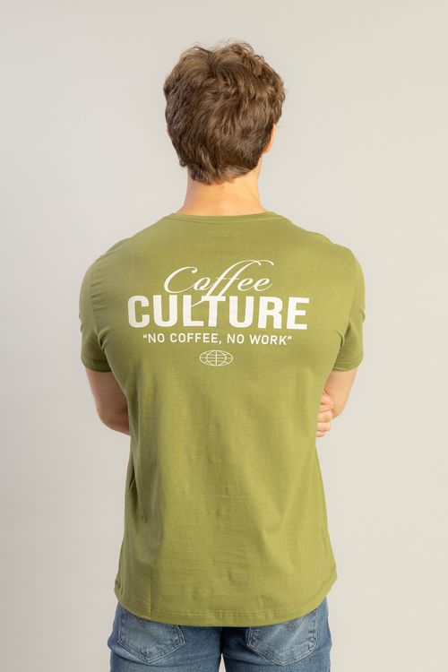 Camiseta Coffee Culture - Verde